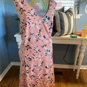 Pink and floral dress